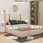 2025-California-golden-stripe-bed-with-lines-dimensions