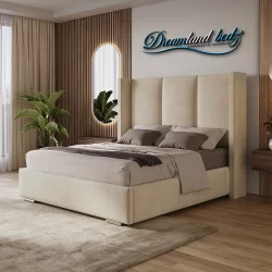 Columbia Wingback Bed Frame { Optional Ottoman Storage }