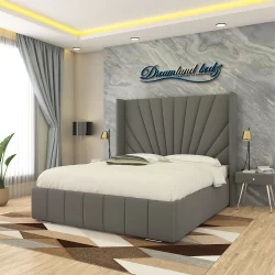 Tokyo sunrise wingback bed frame with ( ottoman optional storage )