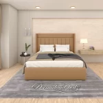 Brooklyn Wingback Bed Frame with Lines - Image 9