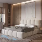 Cloudluxe Upholstered Bed Right Side View