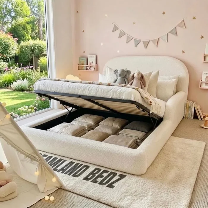 Cozynest Kids Bed Gas Lift Ottoman Storage