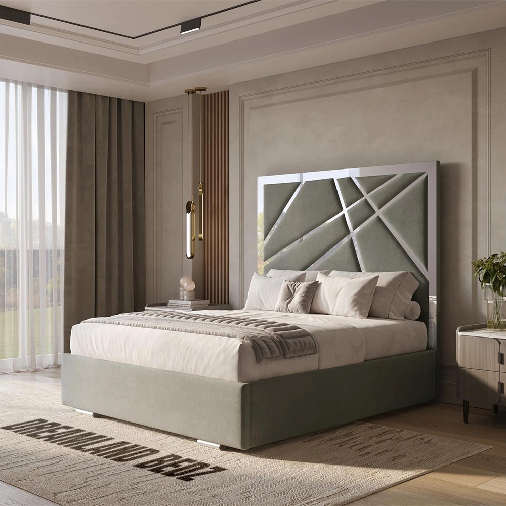 Dreamland The Aurora Silver Strip Bed View Dreamland The Aurora Silver Strip Bed View