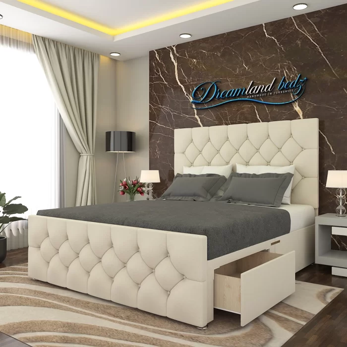 Windermere Upholstery Bed with optional ottoman storage - Image 7