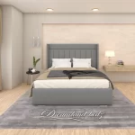 Brooklyn Wingback Bed Frame with Lines - Image 8