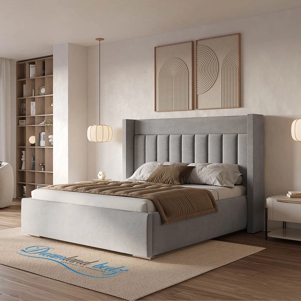 Brooklyn Wingback Bed Frame Side View Brooklyn Wingback Bed Frame Side View