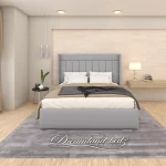 Brooklyn Wingback Bed Frame with Lines - Image 10