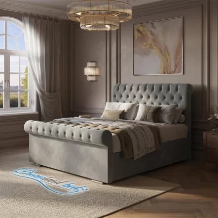 cairo-chesterfield-ottoman-bed-frame-side-view