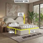 Cloud Wave Teddy Boucle Bed Size Guide