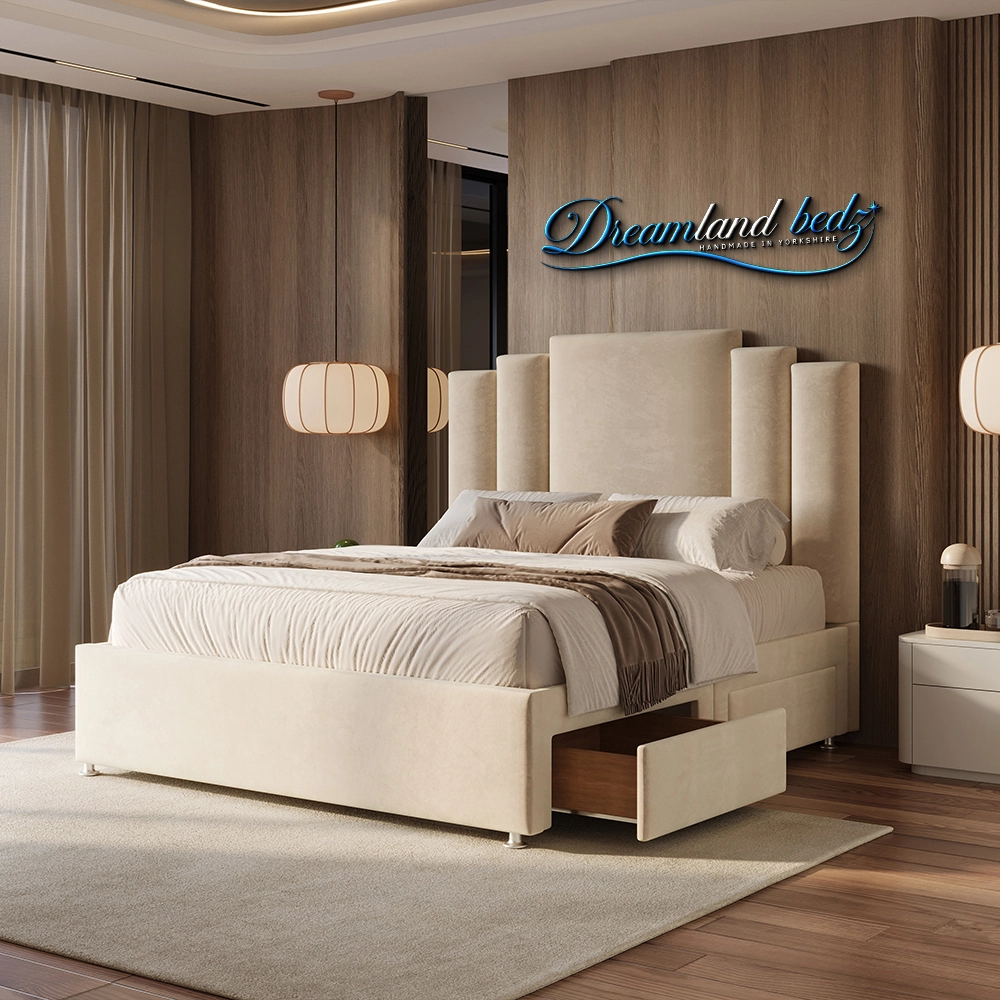 Florence Art Deco Divan Bed With Drawers Florence Art Deco Divan Bed With Drawers