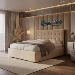 Regal Bed Frame With Optional Ottoman Storage Right View