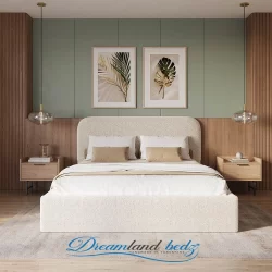 Georgia Teddy Boucle King Bed Frame