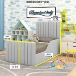 osaka-linear-upholstered-single-bed-with-safety-Side-Panels-grey-colour-dimensions