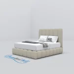 oslo-cream-teddy-boucle-panel-bed-frame-in-uk
